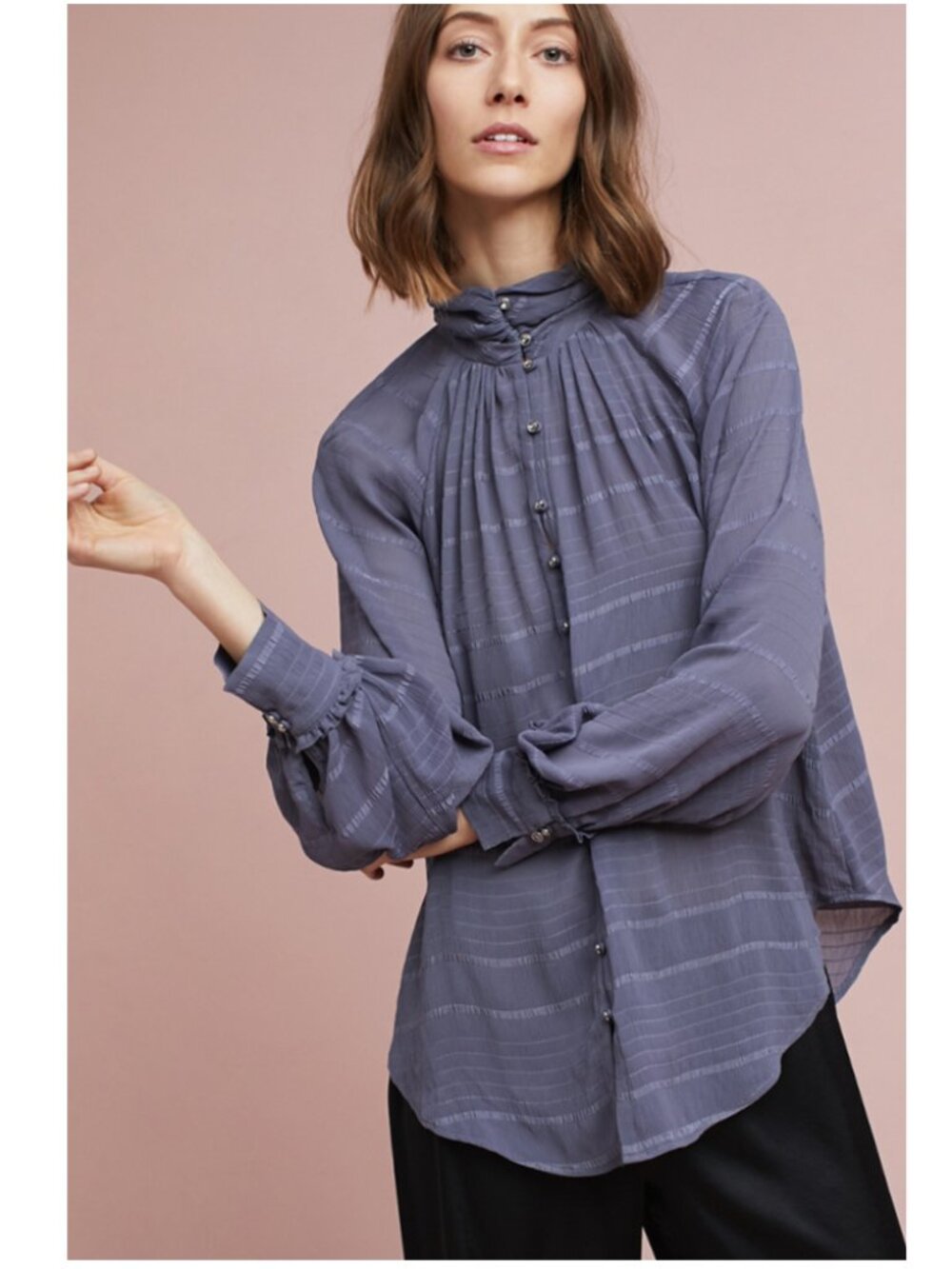 Anthroplogie Feather and Bone Marietta Blouse